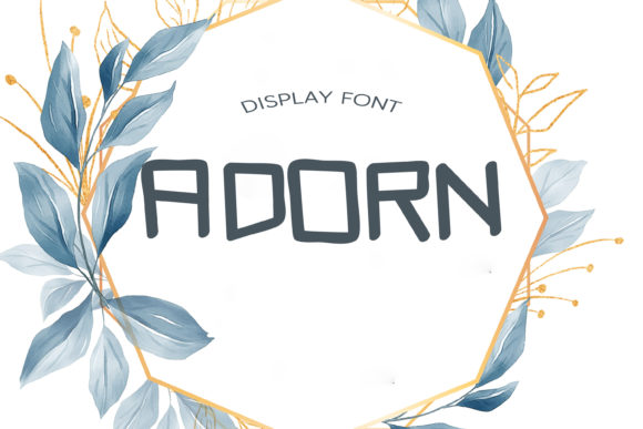 Adorn Display Font: A Quirky Typeface for Striking Brand Campaigns