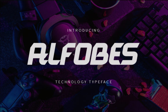 Alfobes: A Futuristic Display Font for Bold Brand Identity