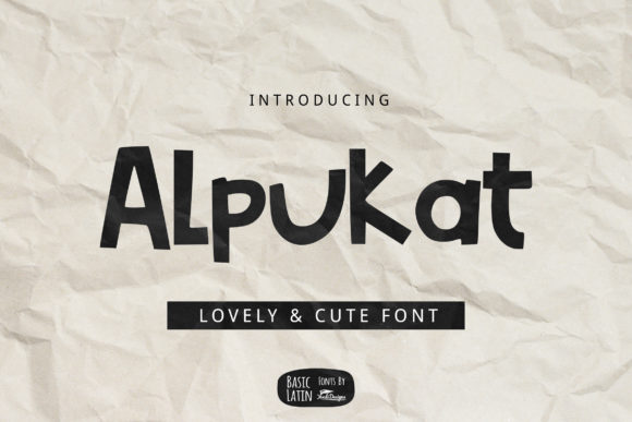 Alpukat Display Font: Elevate Campaign Visuals with Quirky Typography