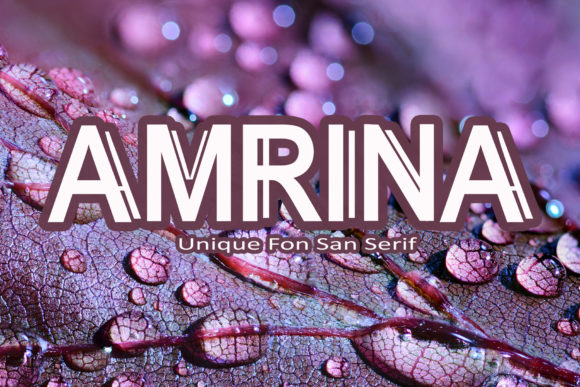 Amrina: A Bold Display Typeface for Editorial Design