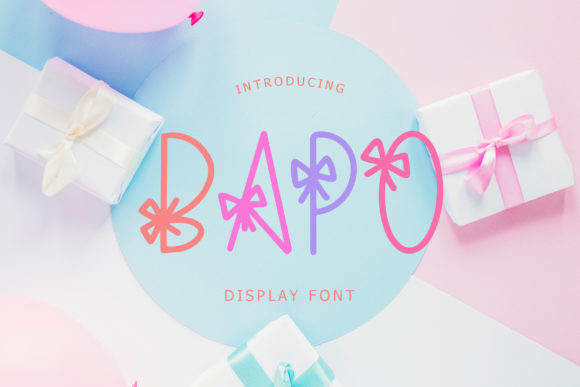 Bapo Display Font Review for Kid-Themed Branding and Editorial Design