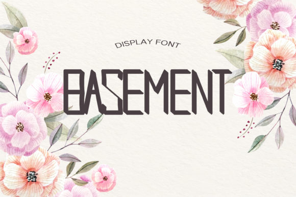 Basement Typeface: A Geometric Display Font for Bold Branding