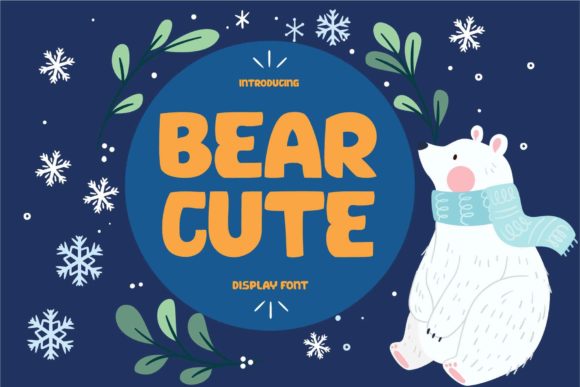Bear Cute: A Youthful Display Font for Handmade Crafts and Labels