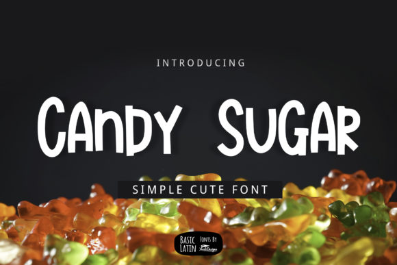 Candy Sugar Display Font for Handmade Labels and Invitations