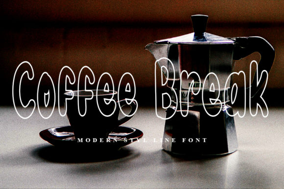 Coffee Break Typeface: A Friendly Display Font for Crafting and Branding