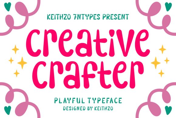 Creative Crafter: A Friendly Display Font for Digital Projects