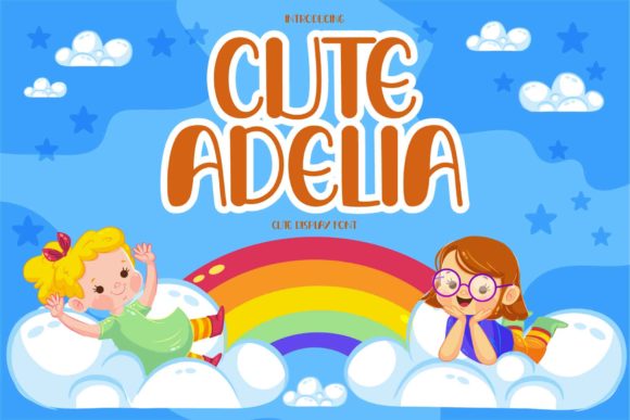 Cute Adelia: The Playful Display Font for Campaign Visuals