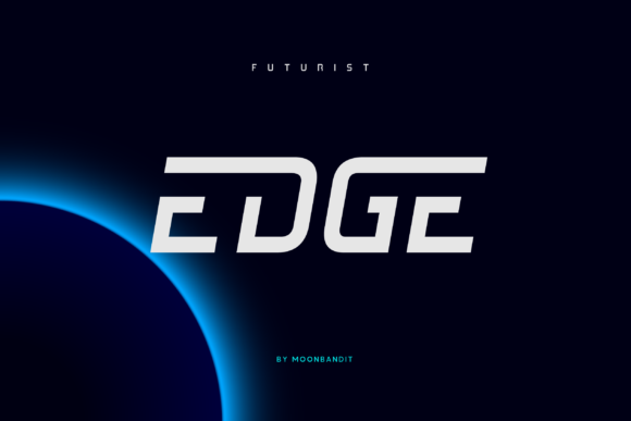 Edge Typeface: A Futuristic Display Font for Modern Digital Branding