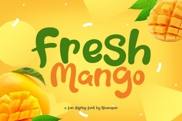 Fresh Mango Display Font for Handmade Product Branding