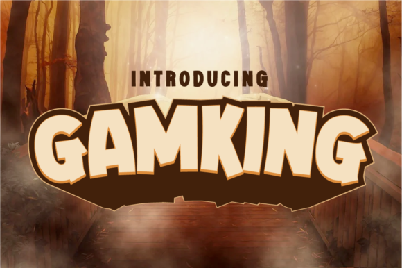 Gamking Display Font for Bold Branding