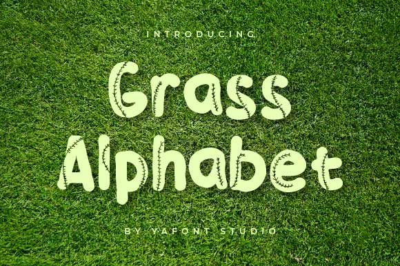 Grass Alphabet: A Sporty Display Font Review