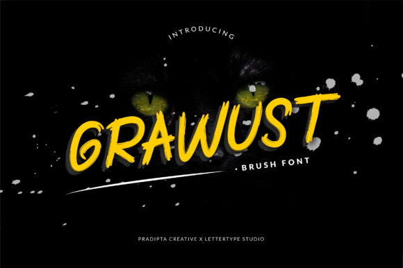 Grawust: The Brushed Display Font for Bold Digital Branding