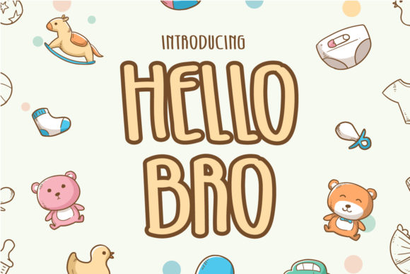 Hello Bro: Bold Display Fonts for Quirky Brand Identity