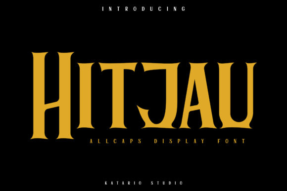 Hitjau: A Unique and Strong Lettered Display Font for Bold Branding
