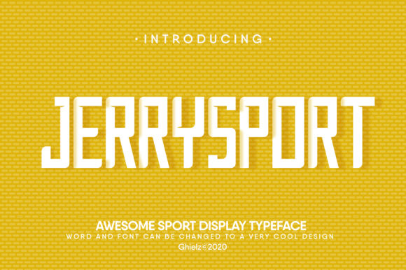 JerrySport: The Bold Display Font for Memorable Branding