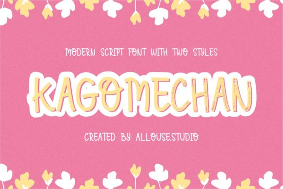Kagomechan Display Font Review for Crafters