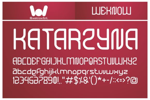 Katarzyna: A Techno Display Font for Modern Brand Identity