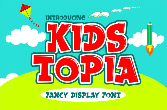 Kidstopia: The Playful Display Font for Authentic Branding