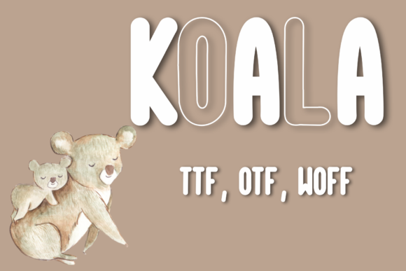 Koala Typeface Review: A Cute Display Font for Kids and School Projects