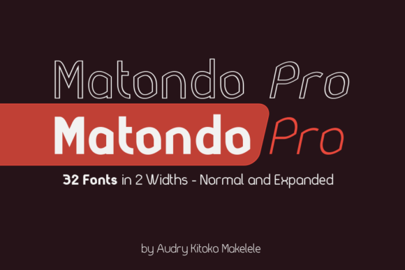 Matondo Pro: A Bold and Elegant Display Font for Standout Branding