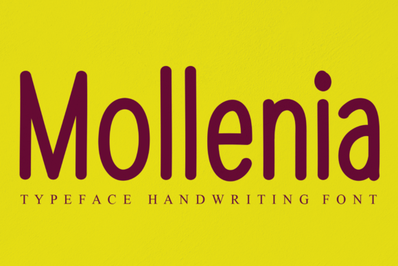 Mollenia Display Font for Trendy Handmade Products