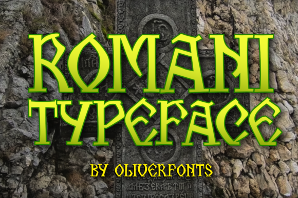 Romani Display Font for Modern Holiday Campaigns