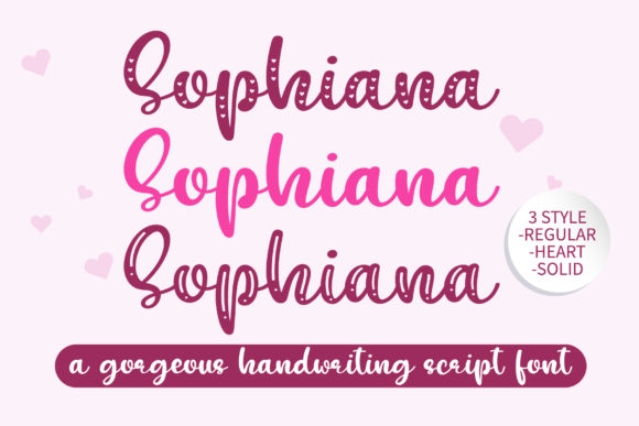Sophiana Display Typeface for Modern Web Design