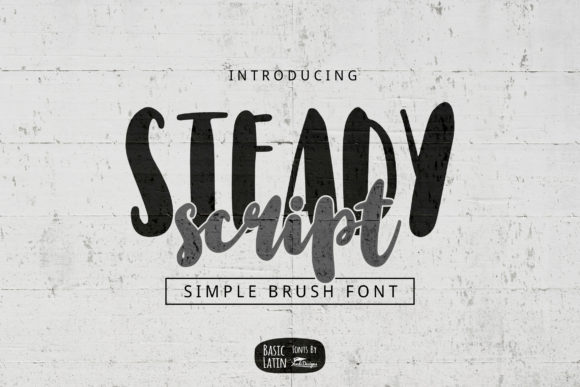 Steady Script: A Bold Display Font for Distinctive Brand Identity