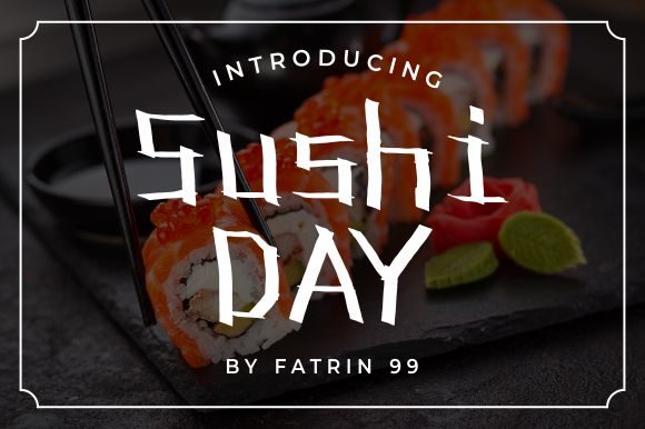 Sushi Day Typeface Review for Handmade Brands