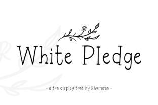 White Pledge: The Cute Display Font for Scroll-Stopping Campaigns